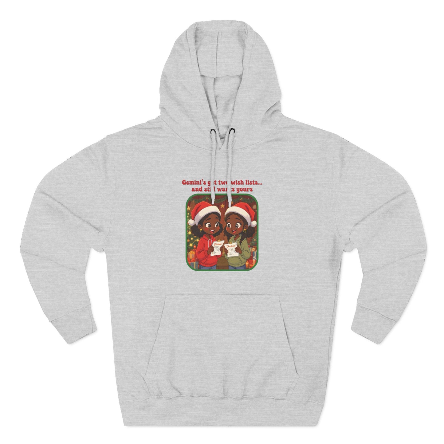 Gemini Christmas-Themed Three Panel Fleece Hoodie #4