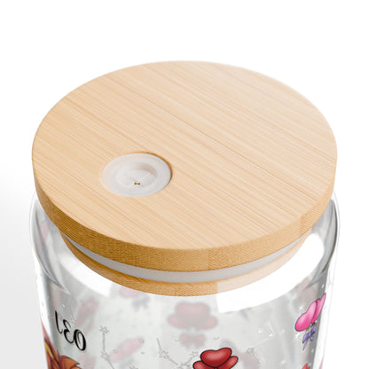 Leo Zodiac Sipper Glass - 16oz