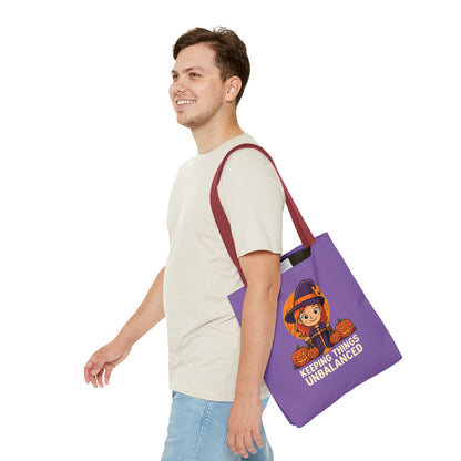 Libra Halloween Tote Bag, Libra Tote, Halloween Party Accessory, Gift for Libra, Halloween Decor