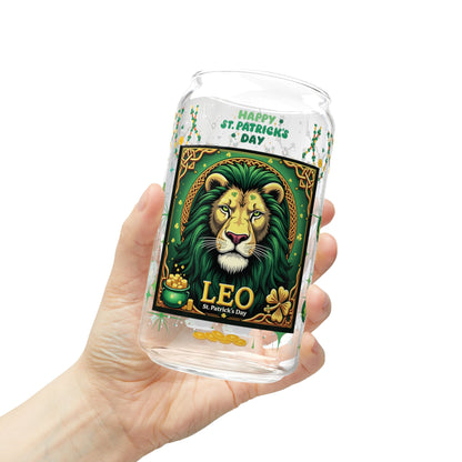 Leo Sipper Glass 16oz – St. Patrick's Day Design