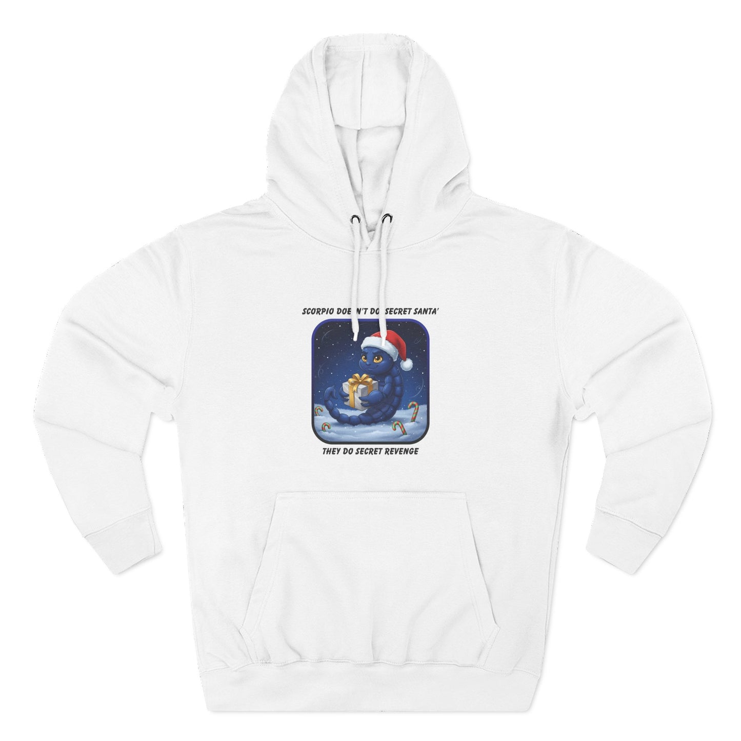 Scorpio Christmas-Themed Three Panel Fleece Hoodie