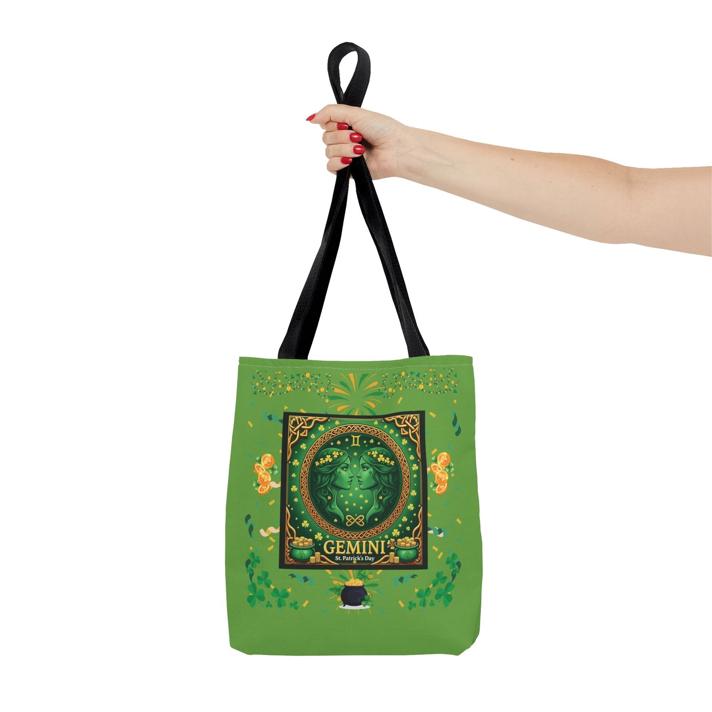 Gemini St. Patrick's Day-Themed Tote Bag