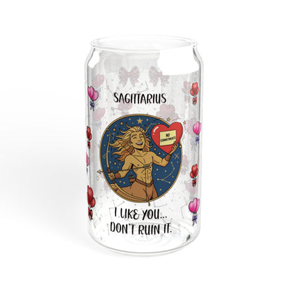 Sagittarius Zodiac Sipper Glass - 16oz