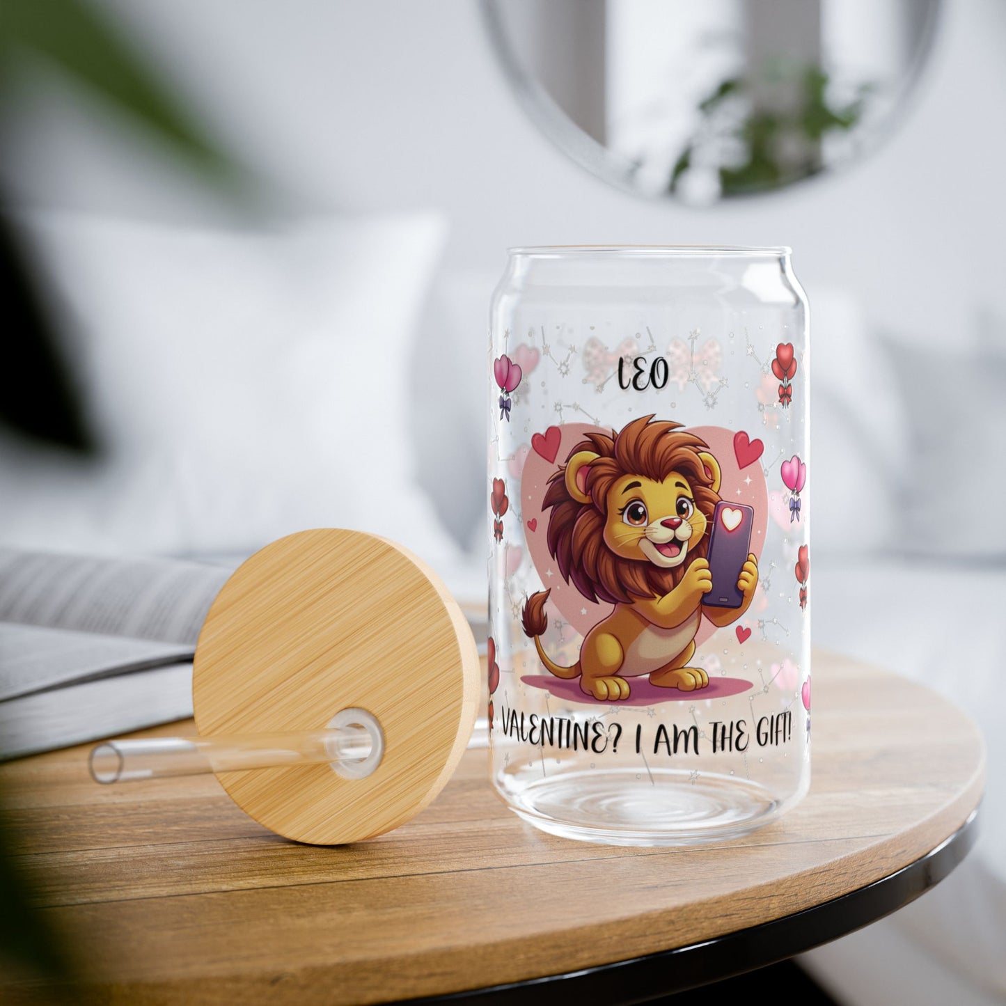 Leo Zodiac Sipper Glass - 16oz