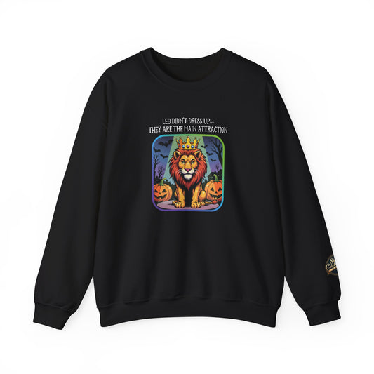 Halloween Leo-Inspired Crewneck Sweatshirt for Men - Perfect for Spooky Season, Leo Gift , Zodiac Gifts, Comfortable Style