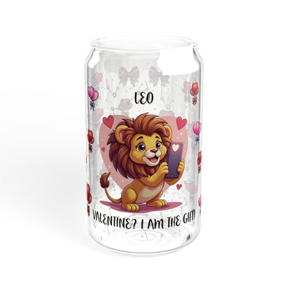 Leo Zodiac Sipper Glass - 16oz