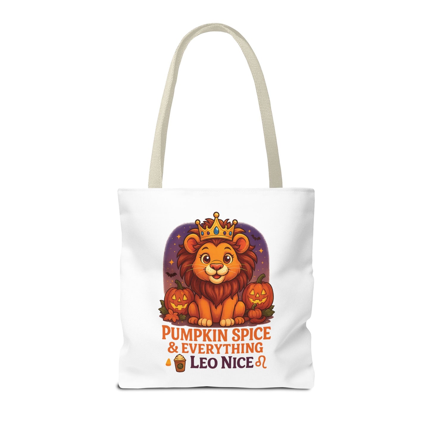 Leo Halloween Tote Bag, Leo Tote, Halloween Party Accessory, Gift for Leo,  Halloween Decor