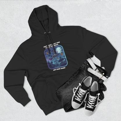 Sagittarius Halloween Themed Fleece Hoodie