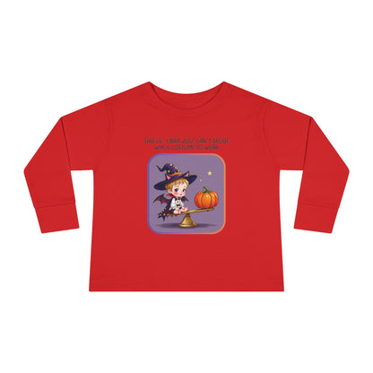 Halloween-themed Libra Long Sleeve Tee - Libra Fashion for Kids, Spooky Season Outfit, Boo-tiful Gift, Trick or Treat Shirt, Zodiac Gift