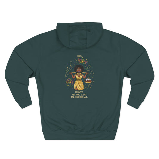 Libra Mardi Gras Three-Panel Fleece Hoodie