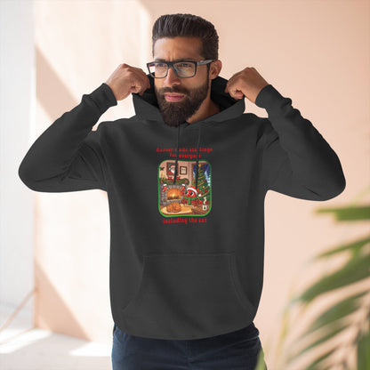 Cancer Christmas-Themed Three Panel Fleece Hoodie