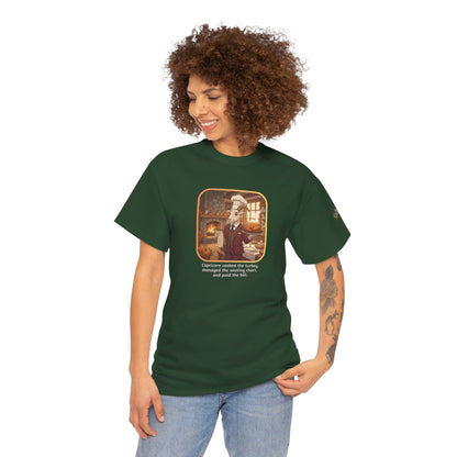 Capricorn Thanksgiving-Themed Unisex Heavy Cotton Tee