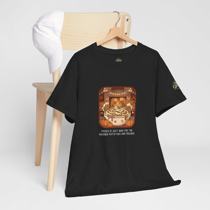 Pisces Thanksgiving-Themed Unisex Heavy Cotton Tee