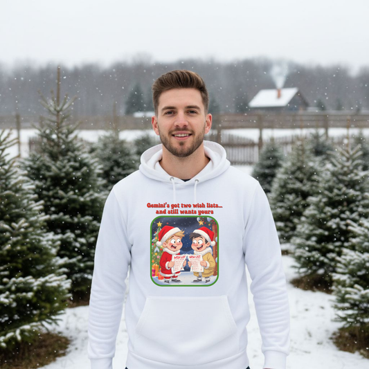 Gemini Christmas-Themed Three Panel Fleece Hoodie #3