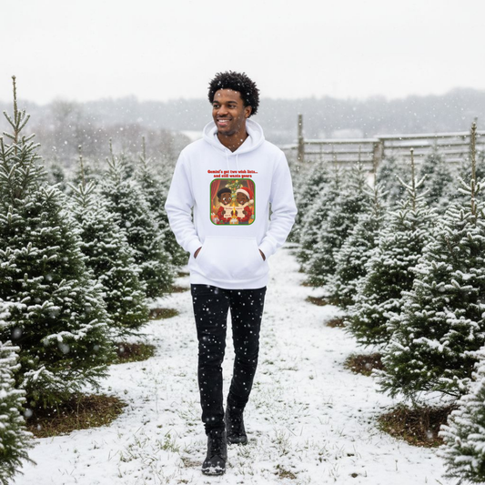 Gemini Christmas-Themed Three Panel Fleece Hoodie