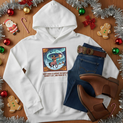 Sagittarius Christmas-Themed Three Panel Fleece Pullover