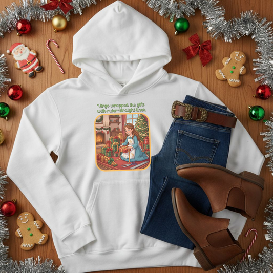 Virgo Christmas-Themed Three Panel Fleece Hoodie