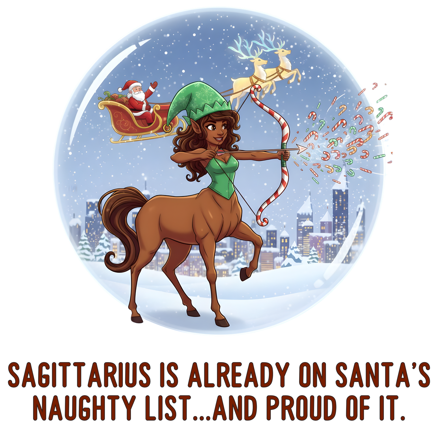 Sagittarius Christmas Desk Mat