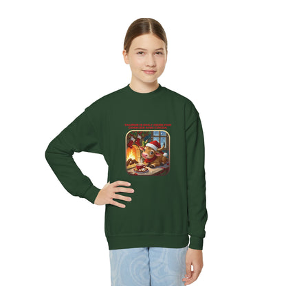 Taurus Christmas-Themed Youth Crewneck Pullover Sweatshirt