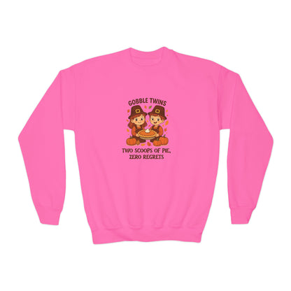 Gemini Thanksgiving-Themed Youth Crewneck Pullover Sweatshirt