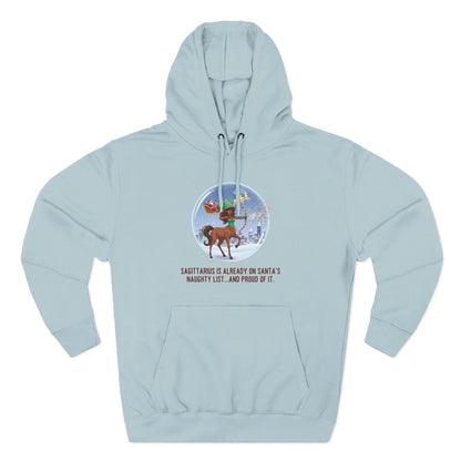 Sagittarius Christmas-Themed Three Panel Hoodie #2 Fleece Pullover