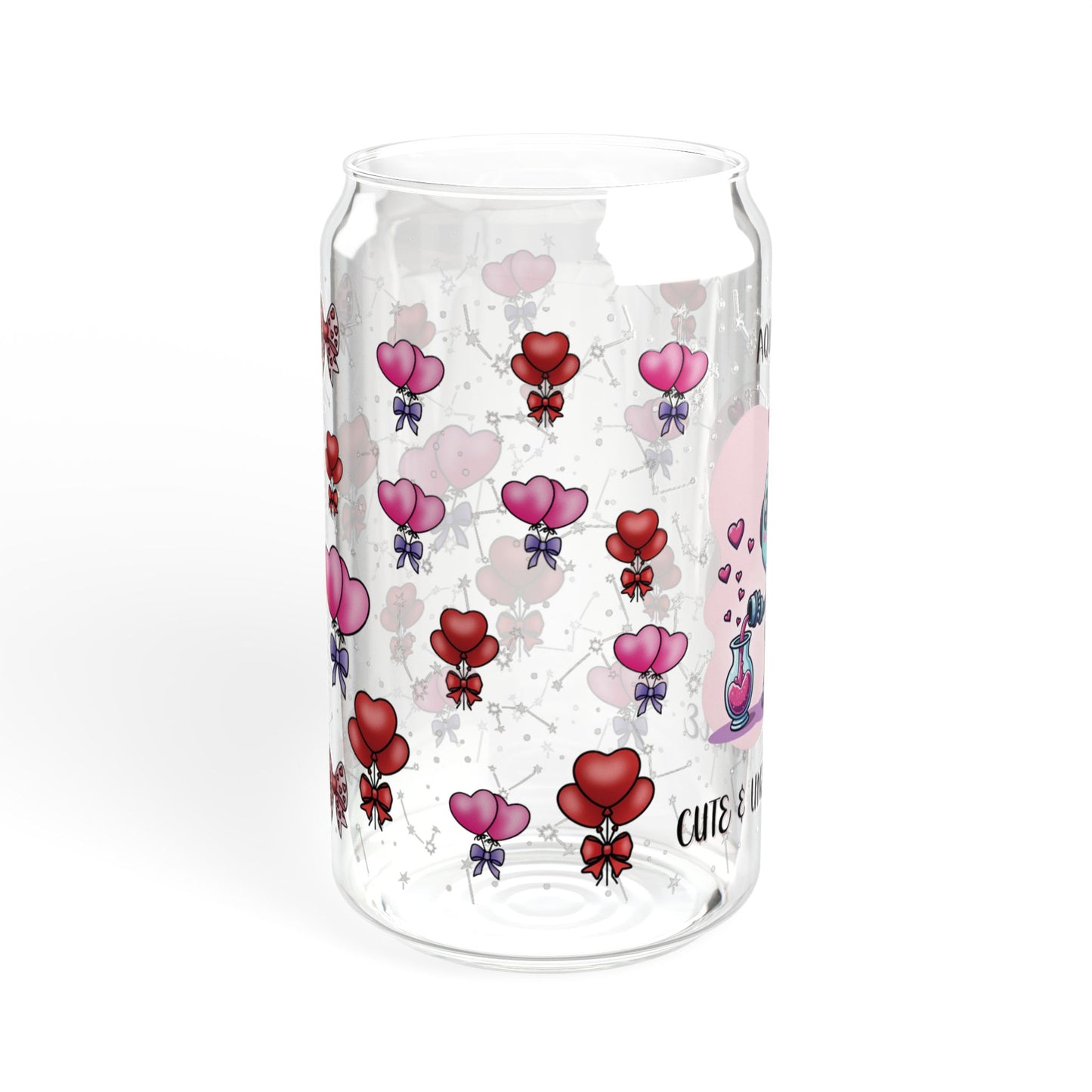 Aquarius Zodiac Sipper Glass - 16oz