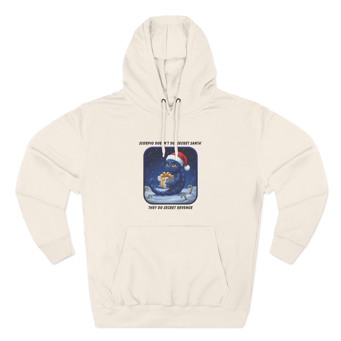 Scorpio Christmas-Themed Three Panel Fleece Hoodie