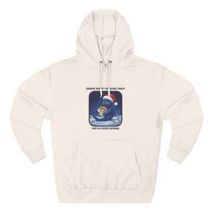 Scorpio Christmas-Themed Three Panel Fleece Hoodie