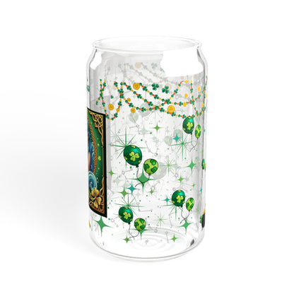 Aquarius Sipper Glass 16oz – St. Patrick's Day Design