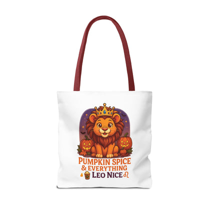 Leo Halloween Tote Bag, Leo Tote, Halloween Party Accessory, Gift for Leo,  Halloween Decor