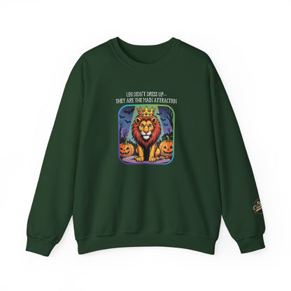 Halloween Leo-Inspired Crewneck Sweatshirt for Men - Perfect for Spooky Season, Leo Gift , Zodiac Gifts, Comfortable Style