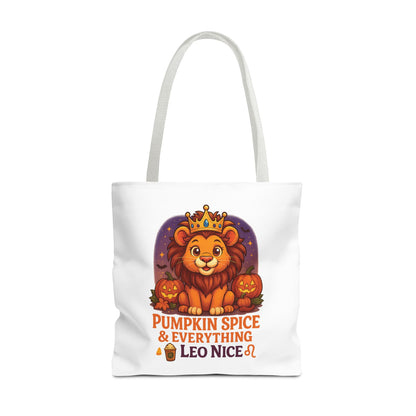 Leo Halloween Tote Bag, Leo Tote, Halloween Party Accessory, Gift for Leo,  Halloween Decor