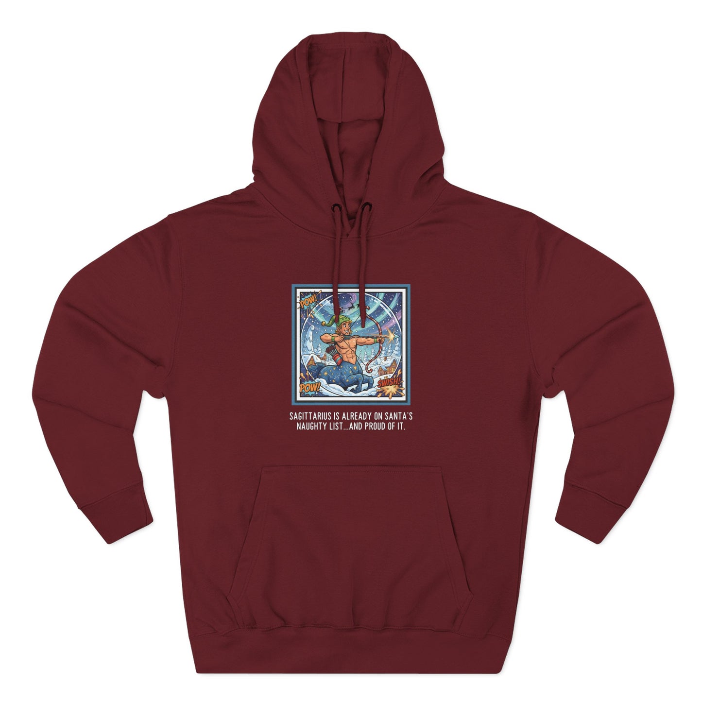 Sagittarius Christmas-Themed Three Panel Fleece Pullover #4