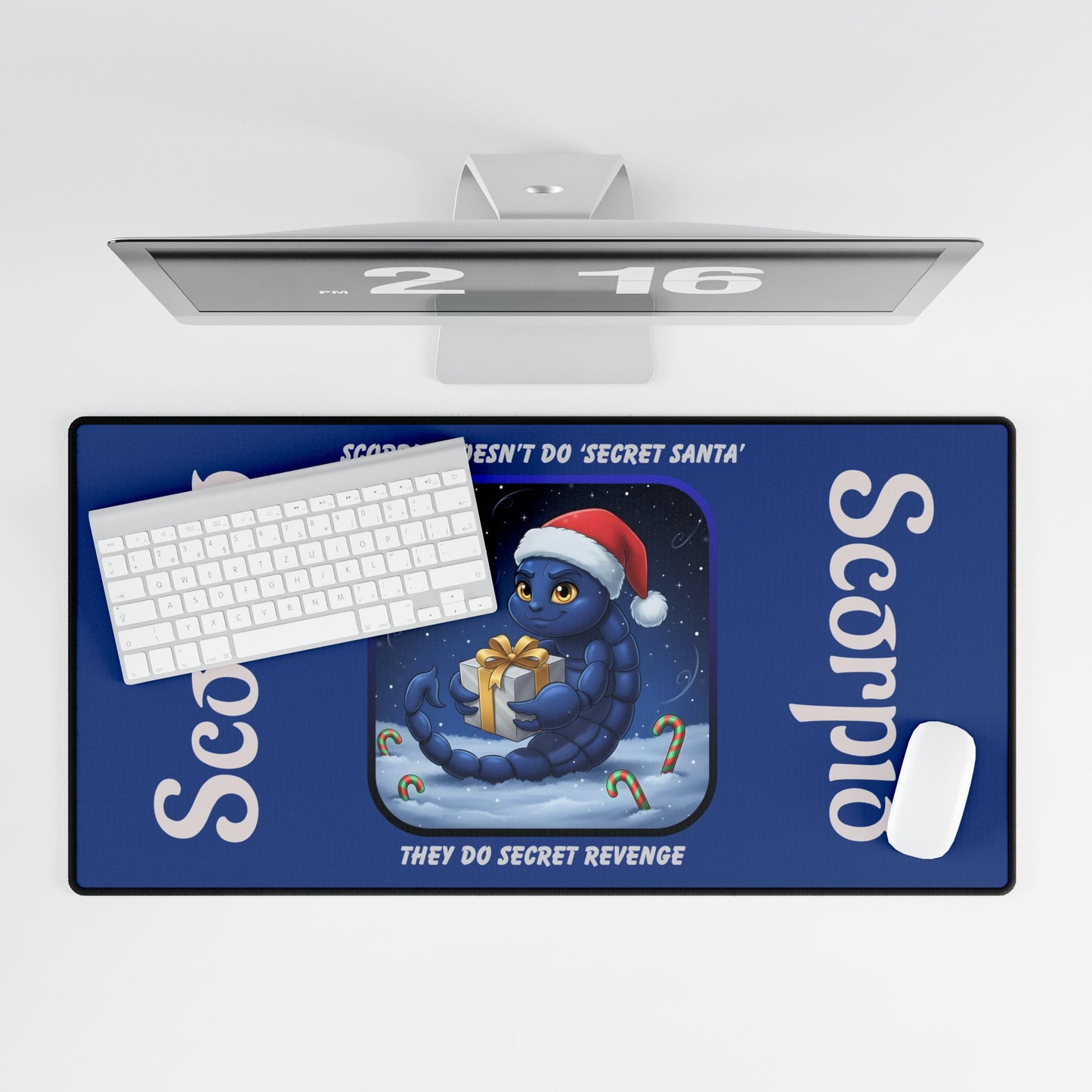 Scorpio Christmas Desk Mat