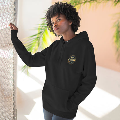 Libra Christmas-Themed Three Panel Fleece Hoodie for Her