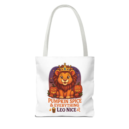Leo Halloween Tote Bag, Leo Tote, Halloween Party Accessory, Gift for Leo,  Halloween Decor