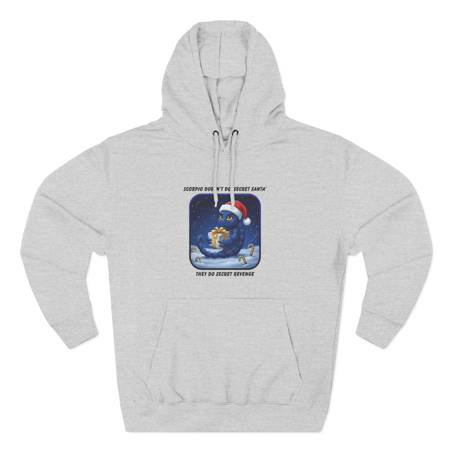 Scorpio Christmas-Themed Three Panel Fleece Hoodie