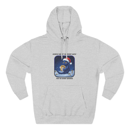 Scorpio Christmas-Themed Three Panel Fleece Hoodie