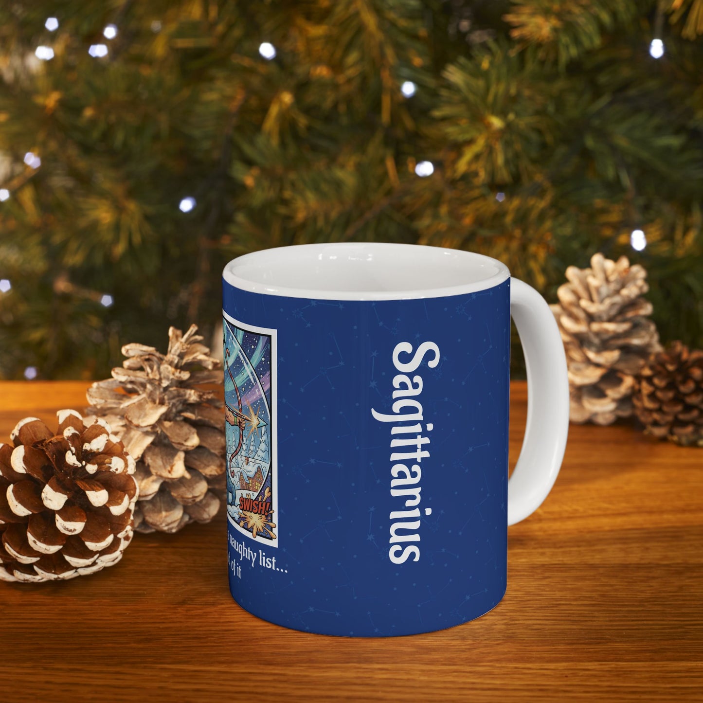 Sagittarius Funny Christmas Mug