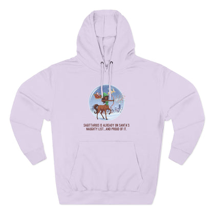 Sagittarius Christmas-Themed Three Panel Hoodie #2 Fleece Pullover