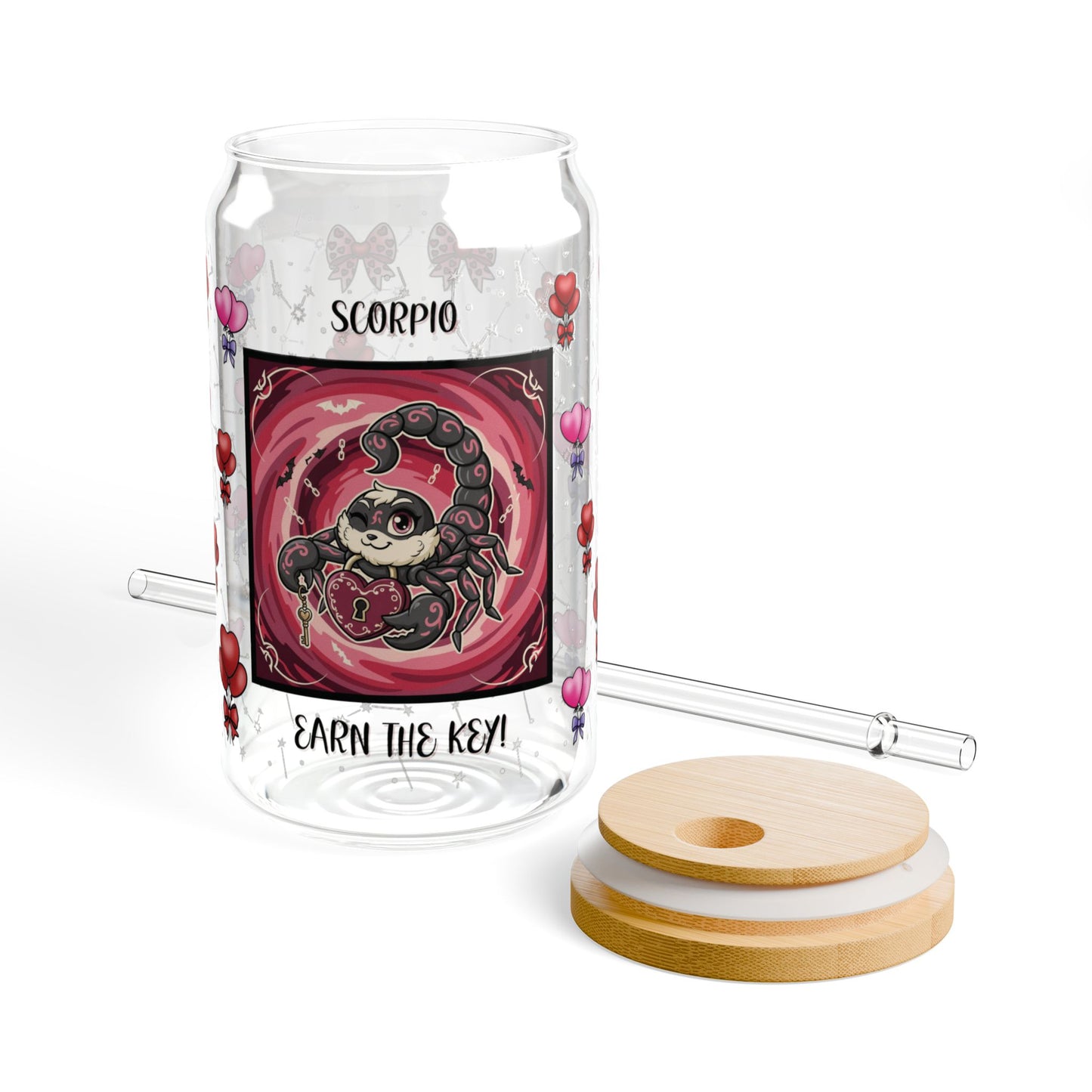 Scorpio Zodiac Sipper Glass - 16oz