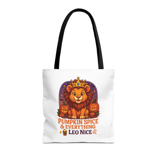 Leo Halloween Tote Bag, Leo Tote, Halloween Party Accessory, Gift for Leo,  Halloween Decor