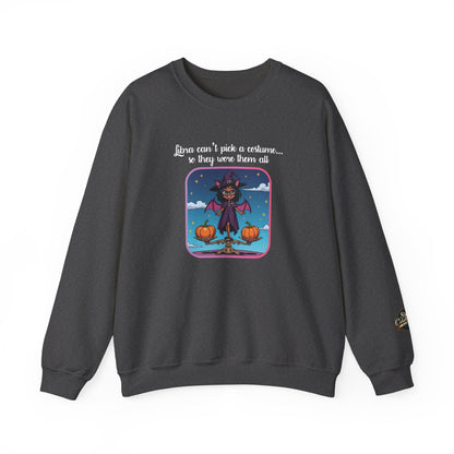 Halloween-themed Libra Inspired Ladies Crewneck Sweatshirt