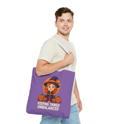 Libra Halloween Tote Bag, Libra Tote, Halloween Party Accessory, Gift for Libra, Halloween Decor
