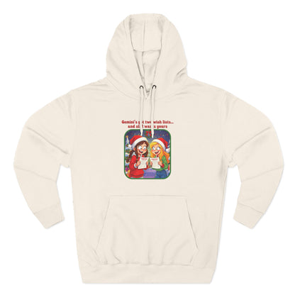 Gemini Christmas-Themed Three Panel Fleece Hoodie #2