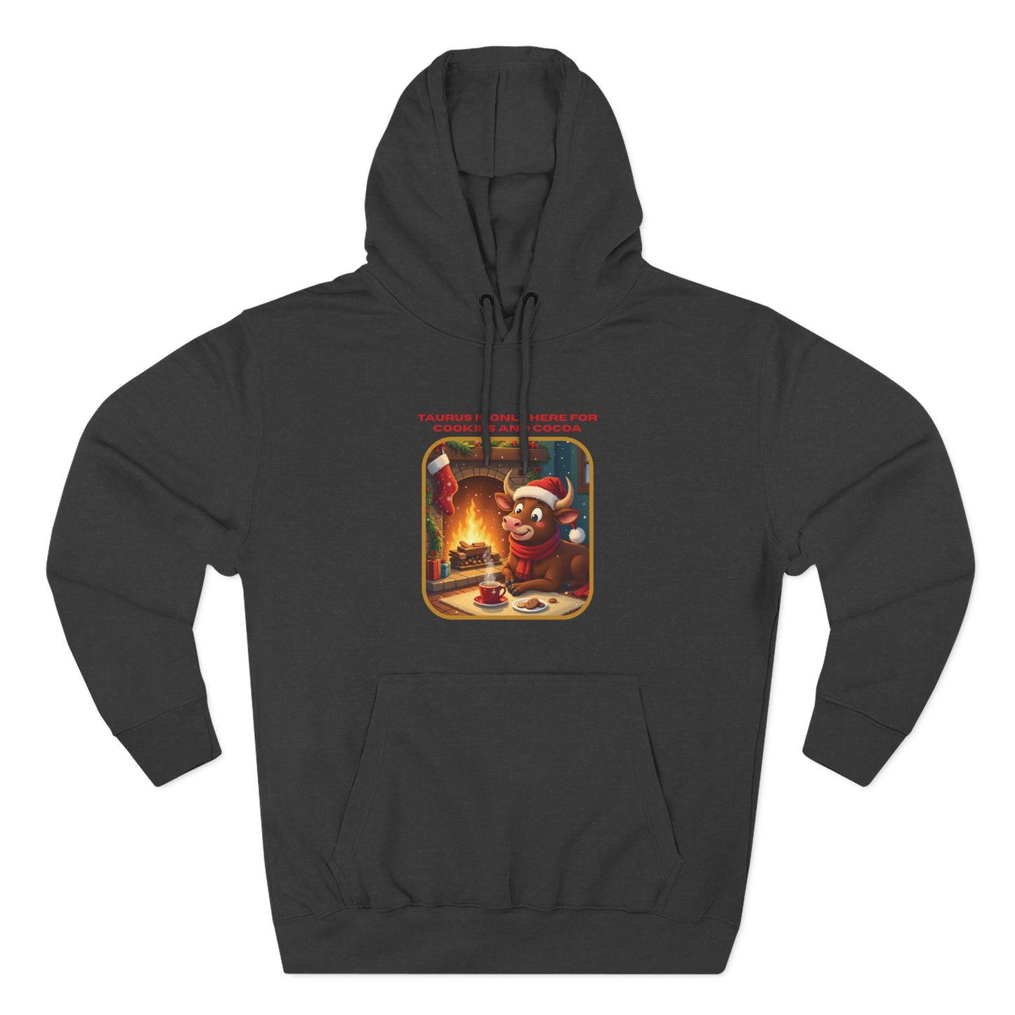 Taurus Christmas-Themed Three Panel Fleece Hoodie for Him