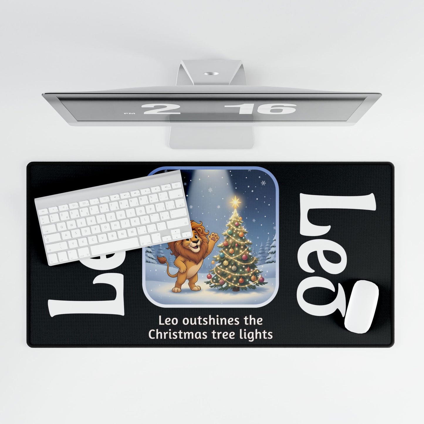 Leo Christmas Desk Mat