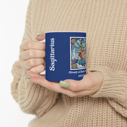 Sagittarius Funny Christmas Mug