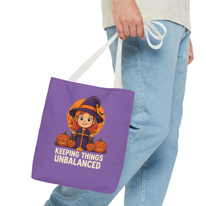 Libra Halloween Tote Bag, Libra Tote, Halloween Party Accessory, Gift for Libra, Halloween Decor