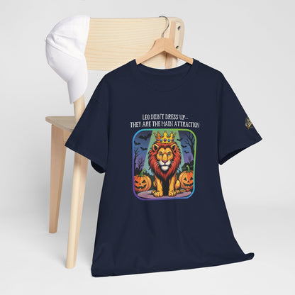 Leo Halloween Heavy Cotton Tee - Perfect for Men, Everyday Wear, Halloween Costume Alternative, Leo Gift